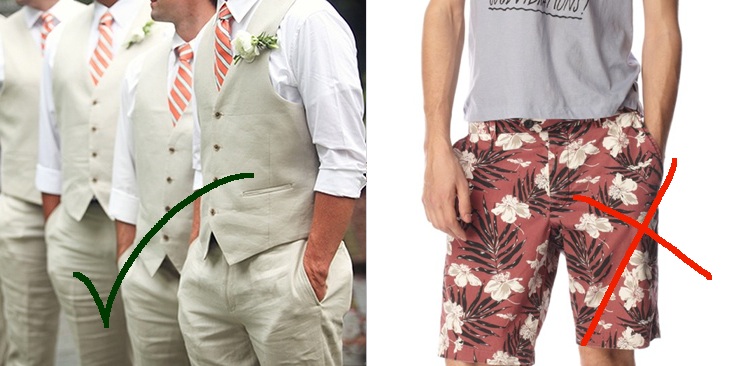 Examples of what to wear.